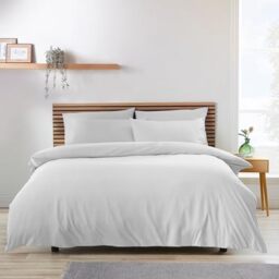 Catherine Lansfield So Soft Non-Iron King Duvet Cover Set White