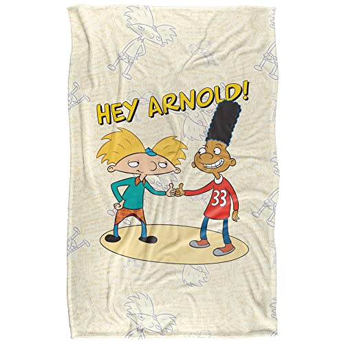 Hey Arnold Arnold & Gerald Silky Touch Super Soft Throw Blanket 91 x 147 Cm