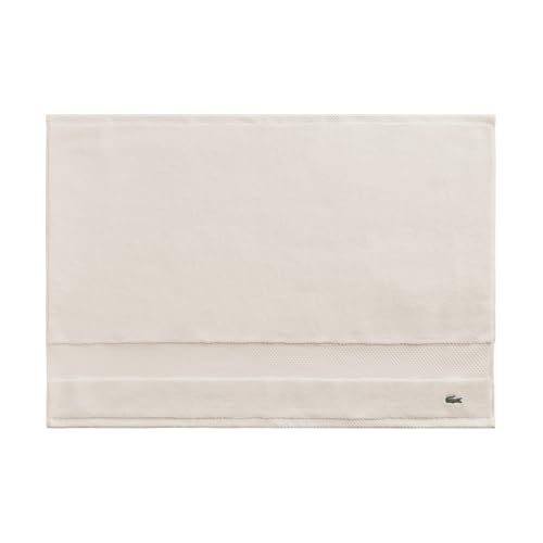 "Lacoste Heritage Supima Cotton Tub Mat, Chalk, 21"" x 31"""