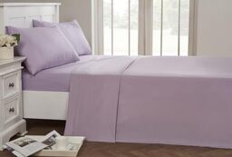 Rapport Home 56 Pick Non Iron Flat Sheet - Lilac Double Flat Sheet