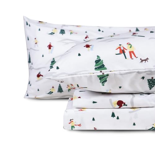 Gogreen Christmas Sheet Set Print-C Queen