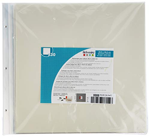 Artemio 11010039 Photo Album Pockets 30.5 x 30.5 cm 30 Sheets Transparent