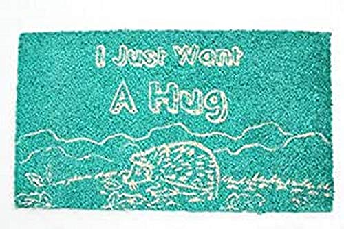 Decorative Coir Entrance Door Mat I just want a hug 70 cm x 40 cm