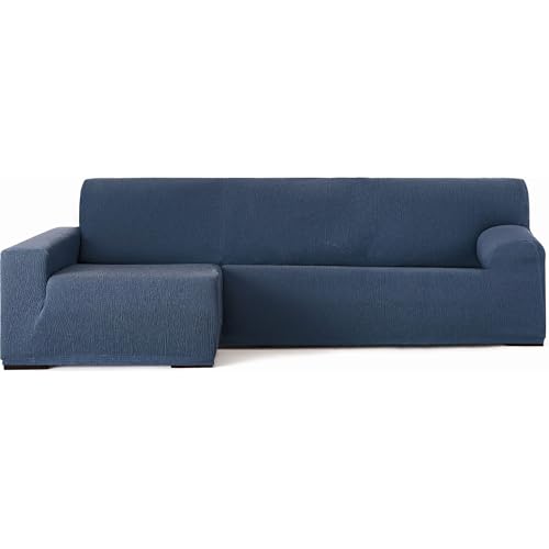 ECOMMERC3 Chaiselong - Universal and Versatile Long Left Arm Sofa Cover - Blue Chaiselong Protector Easy to Install for Back, Seat and Arms