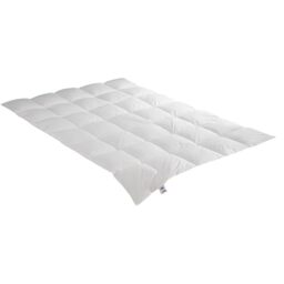 Irisette Nora Medium Mono Down Duvet All-Season Duvet 100% Cotton 100% Down with Storage Bag 135 x 200 cm White Öko-Tex Certified Produced according to German Quality Standard