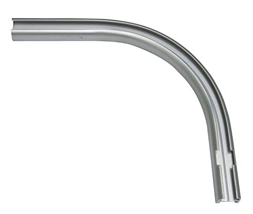 GARDINIA 12/13cm Aluminium 90° Right Angle 1 Track Curtain Rail Elbow