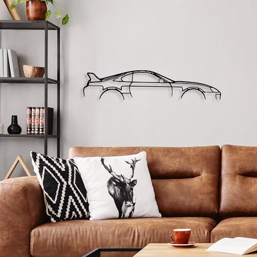 Stylish Black Decorative Metal Wall Accessory, 70 x 15 cm, 100% Metal, 1.5 mm Thickness, Easy Wall Mounting for Modern Home Decor