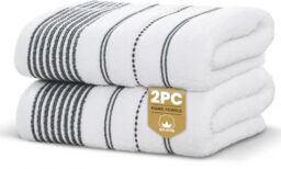 Rapport Home Dakota Stripe Hand Towel Mono Black
