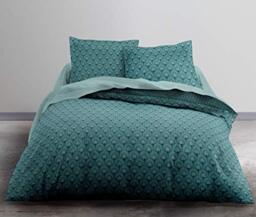 Today HC3 Duvet Cover 220 x 240 cm + 2 Pillowcases 100% Polyester Crazy Palazzo (82 GS), Green, 220/240