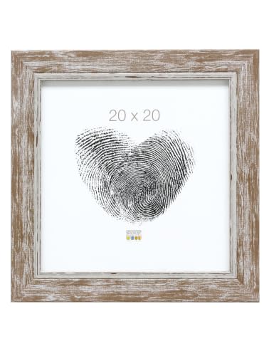 Deknudt S45VY3_20.0x20.0 Photo Frame, Resin, Beige, 20 x 20 cm