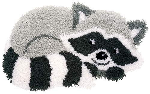 Vervaco Latch Hook Shaped Rug: Raccoon, Assorted