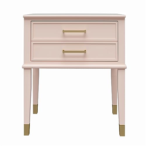 DHP Furniture Westerleigh End & Side Table, Pink, 40x60x72cm (DxWxH)