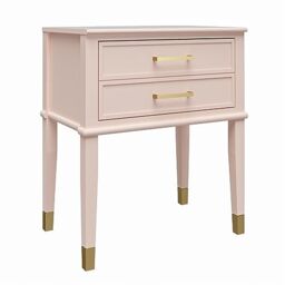 DHP Furniture Westerleigh End & Side Table, Pink, 40x60x72cm (DxWxH)