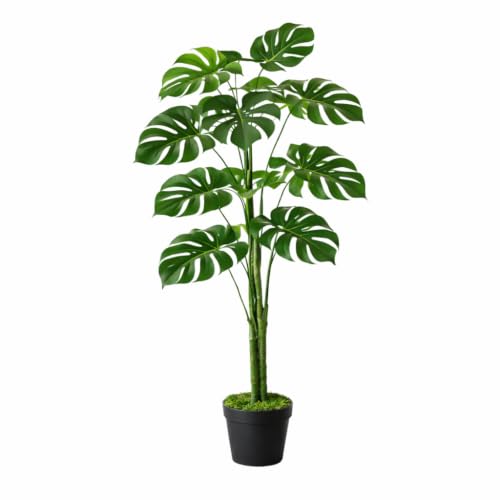 Leaf Artificial Monstera Plant, 120cm