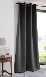 LOVELY CASA r41840006 Notte Blackout Curtain 135 x 180 cm Polyester Anthracite