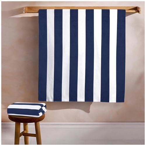 GC GAVENO CAVAILIA Microfiber Beach Towel Large - Super Absorbent Sand Free Beach Towels - Extra Large Beach Towel for Adults (100x200 cm) - Soft, Compact, Lightweight (1 Piece) - Navy