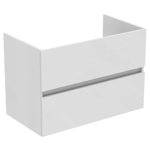 Ideal Standard Bathroom Vanity Units Eurovit+ 80cm wall mounted vanity unit with 2 drawers, R0263WG, White