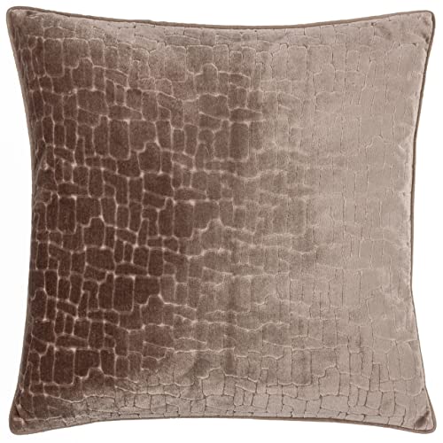 Paoletti Bloomsbury Polyester Filled Cushion, Taupe, Square