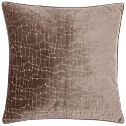 Paoletti Bloomsbury Polyester Filled Cushion, Taupe, Square