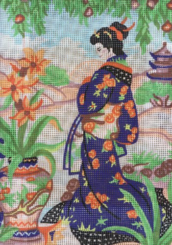 Collection D'Art Tapestry Kit Geisha Girl 2, 100 Percent Cotton, Multi-Colour, 38 x 25 x 0.5 cm