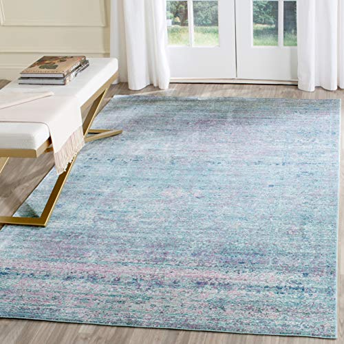 Safavieh Metro-Mod Indoor Woven Rectangle Area Rug, Mystique Collection, MYS920, in Purple / Multi, 91 X 152 cm for Living Room, Bedroom or Any Indoor Space
