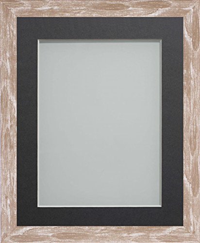 Frame Company Camber Range A4 Brown Picture Photo Frame with Grey Mount For Image Size 9X6-Inch