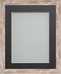 Frame Company Camber Range A4 Brown Picture Photo Frame with Grey Mount For Image Size 9X6-Inch