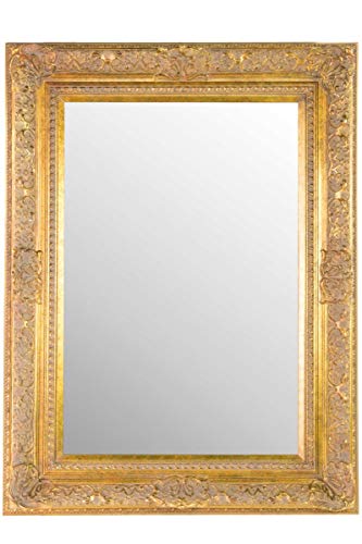 Mirror Hair and Beauty Salon Gold Elizabethan complete with Premium Quality Pilkington's Glass - Large Size 40 inch x 30 inch (102cm x 77cm) with huge 5 inch frame.