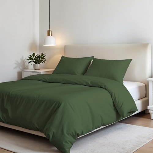 Elegant duvet cover set,dark green,double