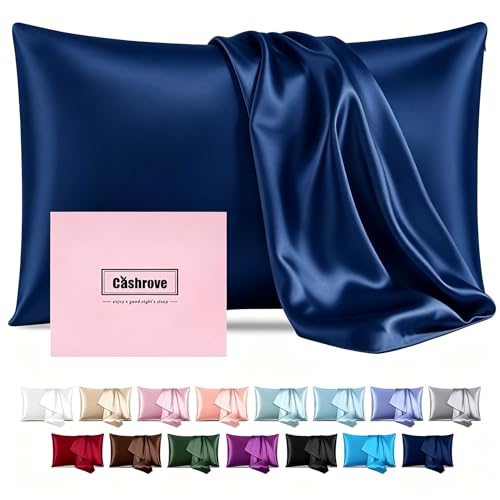 Silk Pillow Cases with Zipper,Soft Mulberry Pillow Case,Teal Blue,King,1pc - 20x36 Silk Pillowcase for Hair and Skin,Single Luxury Hypoallergenic Pillow Cover for Women Bed Sleep,Breathable Smooth
