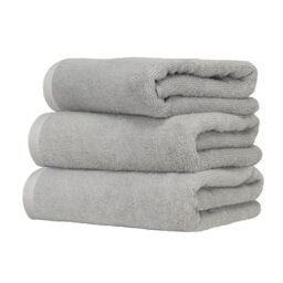Ruggeri, Set 3 Piece Hand Towel Set, 50x100 cm, Soft Cotton, Grey