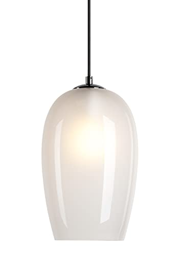 SLV PANTILO Oval Pendant Light/Living Room Lamp/Interior Lighting/Hanging Light/Dining Room/LED/Ceiling Light / E27 15 W White