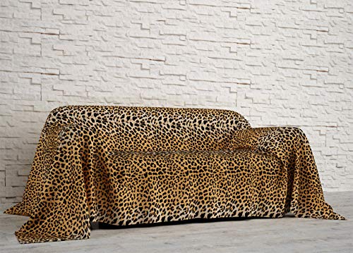BIANCHERIAWEB Bed Linen Web Cotton Sofa Cover Knitted Pattern Double