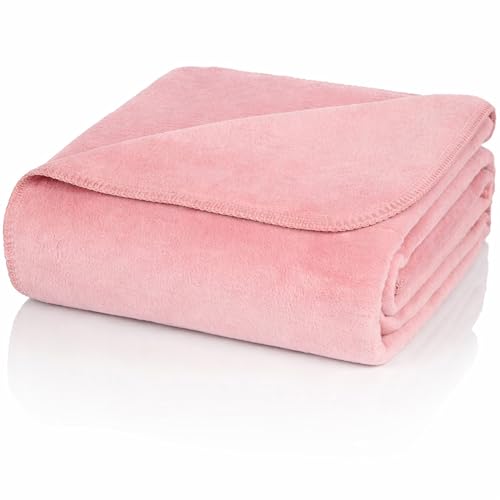 Glart U2R Snuggle Blanket Uni Old Rose - Living blanket made of cotton polyacrylic mix for sofa, couch and bed.