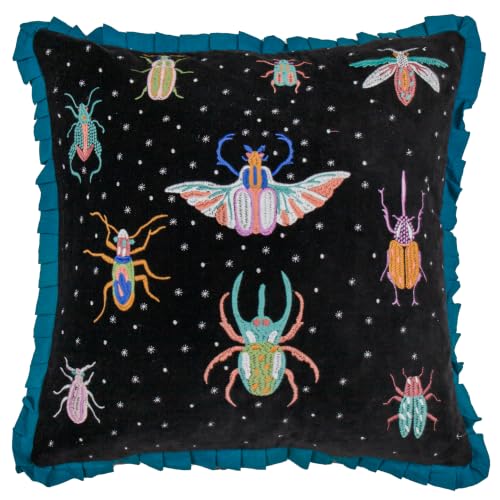 furn. Darkling Beetles Cushion Cover (Black - 50x50cm)