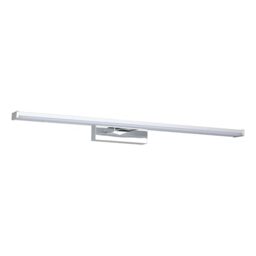 Eglo LED Mirror Light Galenzana-E, Bathroom Lamp - Metal Lamp in Chrome and Silver, White Plastic, neutral white, IP44