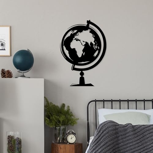 Stylish Black Decorative Metal Wall Accessory, 44 x 70 cm, 100% Metal, 1.5 mm Thick, Lightweight & Easy to Hang, Perfect for Modern Decor