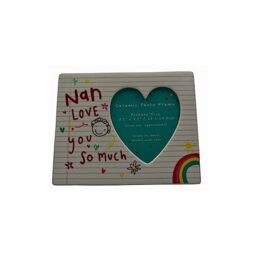 Scribbles Ceramic Photo Frame - Nan