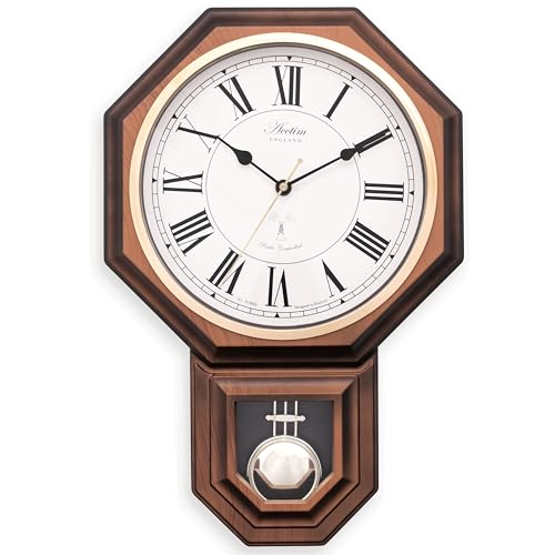 Acctim - Yanton Radio Controlled Pendulum Wall Clock - Multicolour