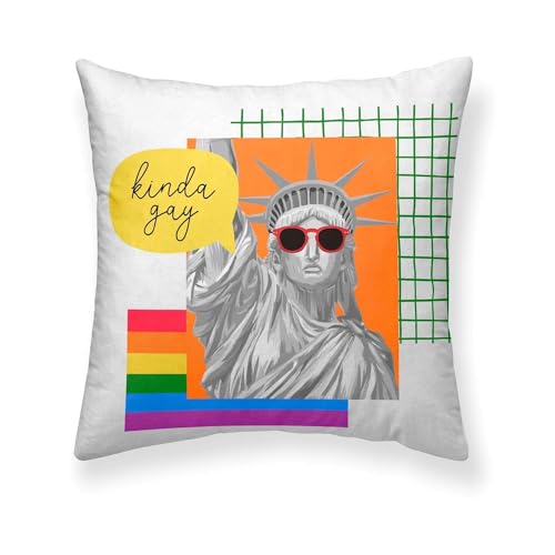 BELUM Cushion Cover Size: 50 x 50 cm Fabric: 100% Organic Cotton Model: Pride 10 - LGTBIQ+ Cushion Cover