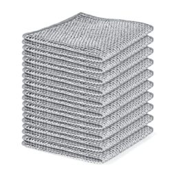 10PCS Set Non-Scratch Steel Wool Dishcloth - Multi Purpose Wire Dishwashing Rags Kitchen Towels and Dishcloths Sets Durable Cleaning Pads Bathroom Home Essentials Cleaning Supplies Tools