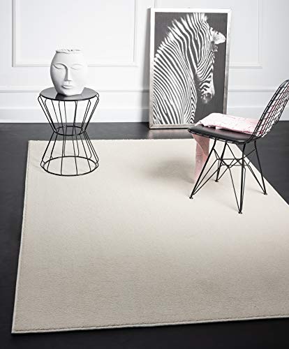 Mia's Teppiche Emma Living Room Rug, Short Pile, Creme, 160 x 230 cm