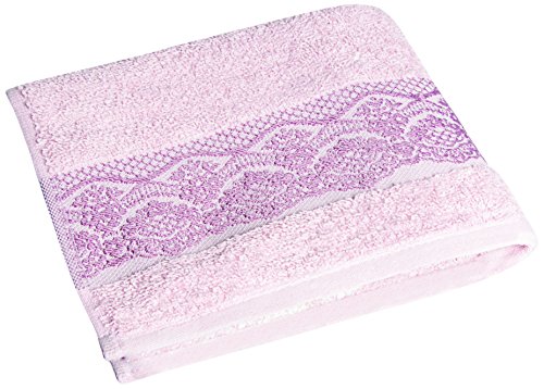 Excelsa Country Spa Towel, Guest, Cotton, Pink, 21 x 21 x 2 cm