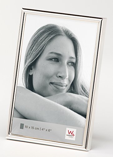 walther design WD015SD Chloe Picture Frame, Silver, 10 x 15 cm, Pack of 2, Portrait Frame