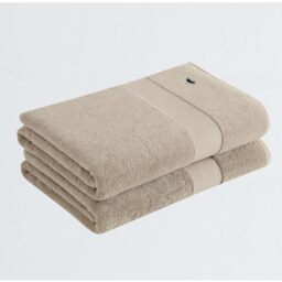 Royal Velvet Turkish Cotton Towels Khaki Cotton 2-Piece 2 Pack Bath Towel, Solid Color Themed, for Men and Women, Oeko-TEX Certified Confidence