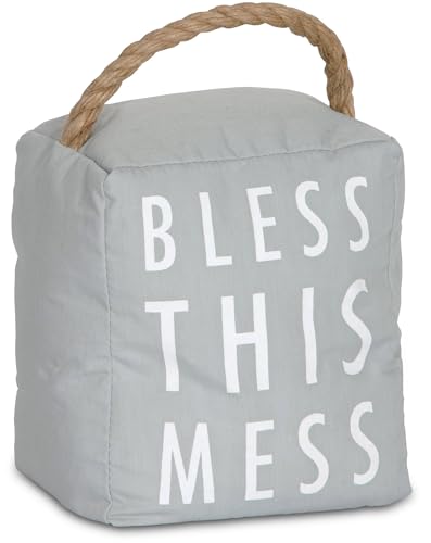 Pavilion Gift Company 72194 Bless This Mess Door Stopper, 5 x 6