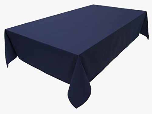 Tablecloth, Table Linen, 100% Cotton, Concept Collection, Choice of Colours and Sizes (Tablecloth - 150 x 400 cm, Navy Blue)