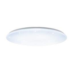 Eglo Led Ceiling Lamp Giron-S, 1 Bulb Ceiling Light with Starry Sky Effect, Material: Steel, Plastic, Colour: White, Ø: 100 Cm, Dimmable, White Tones Adjustable By Remote Control