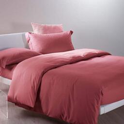 Caleffi - Duvet Cover Set Modern 100% Polyester Solid Color Single Coral