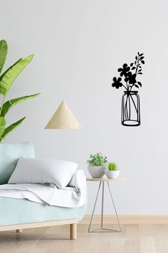 Stylish Black Decorative Metal Wall Accessory, 10 x 40 cm, 100% Metal, 2 mm Thickness, Perfect for Modern Home Decor & Unique Wall Art
